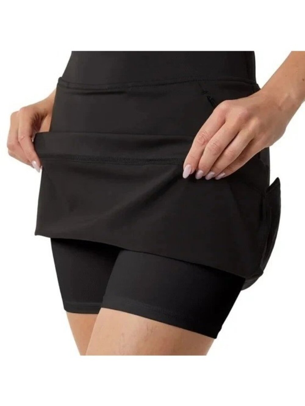 NWT 32 Degrees Cool Women's L Black Active Skorts With Pockets C0470 - Picture 4 of 14